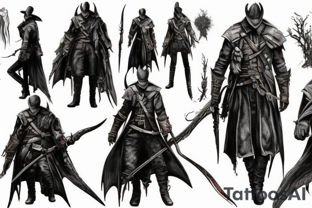 bloodborne hunter tattoo idea