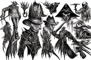 bloodborne hunter tattoo idea