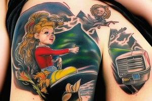 I want a tattoo from the twister movie that also relates to the wizard of oz tattoo idea