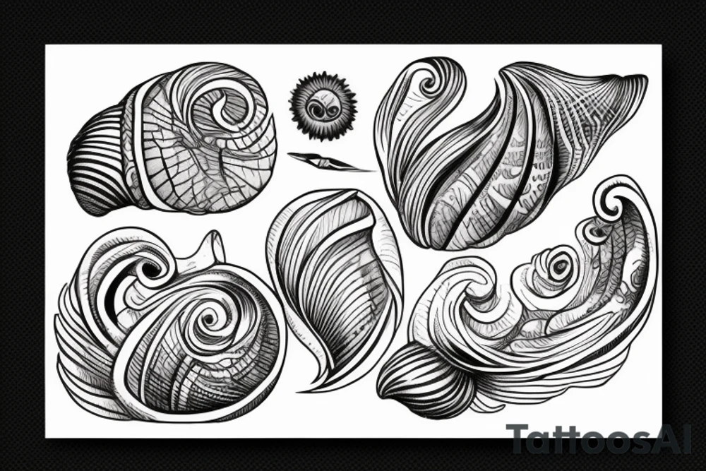A shell tattoo idea