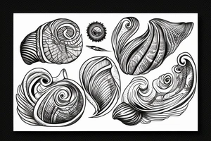 A shell tattoo idea