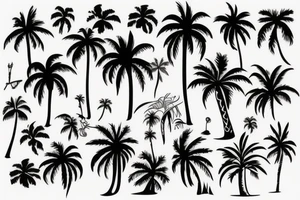 palm trees tattoo idea