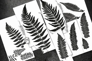 fern plant tattoo idea
