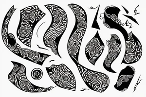 a fine line tattoo representing the balance tattoo idea