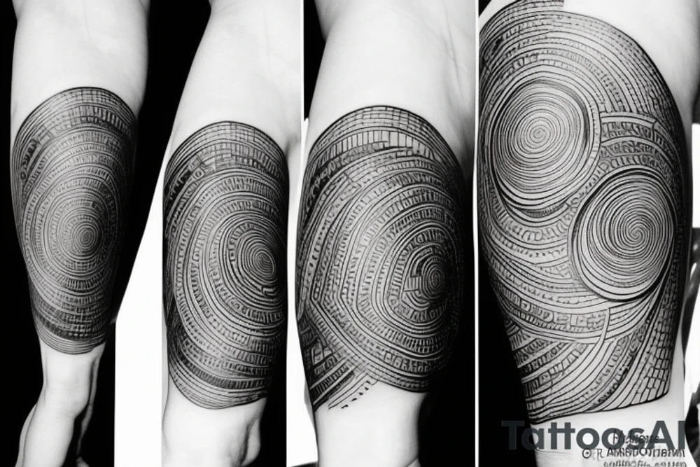 a fine line tattoo representing the balance tattoo idea