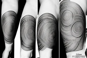 a fine line tattoo representing the balance tattoo idea