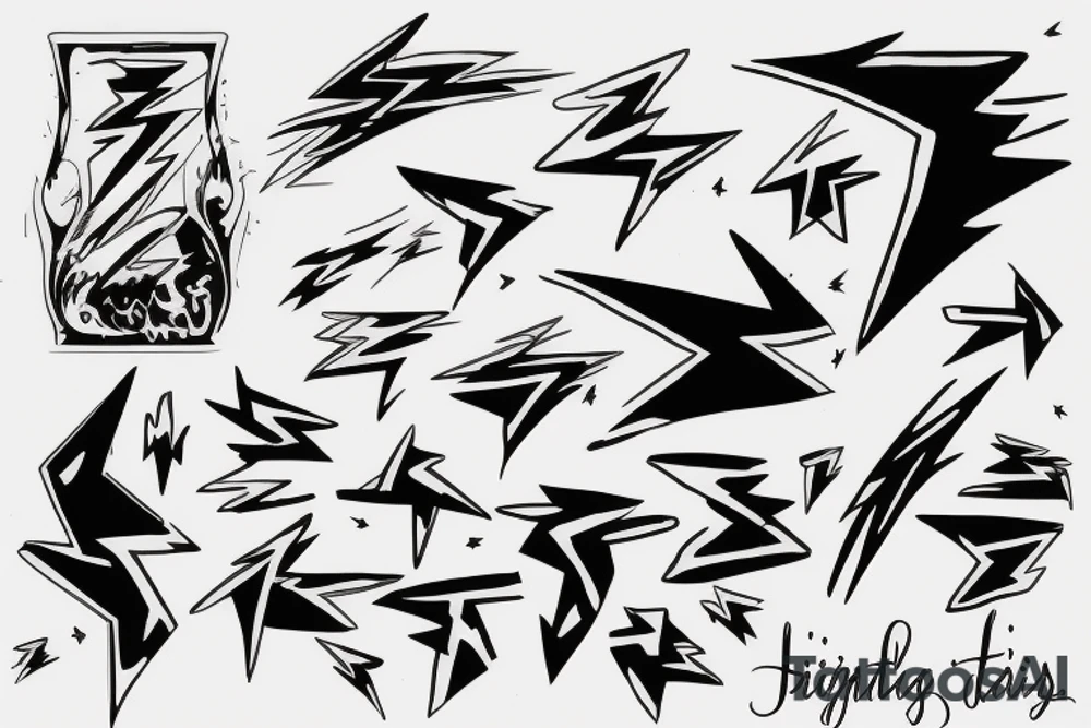 lightning tattoo idea