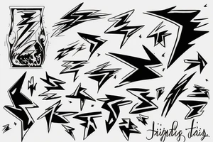 lightning tattoo idea