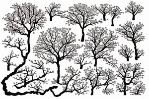 sakura tree tattoo idea