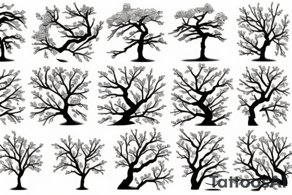 sakura tree tattoo idea