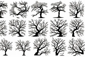 sakura tree tattoo idea