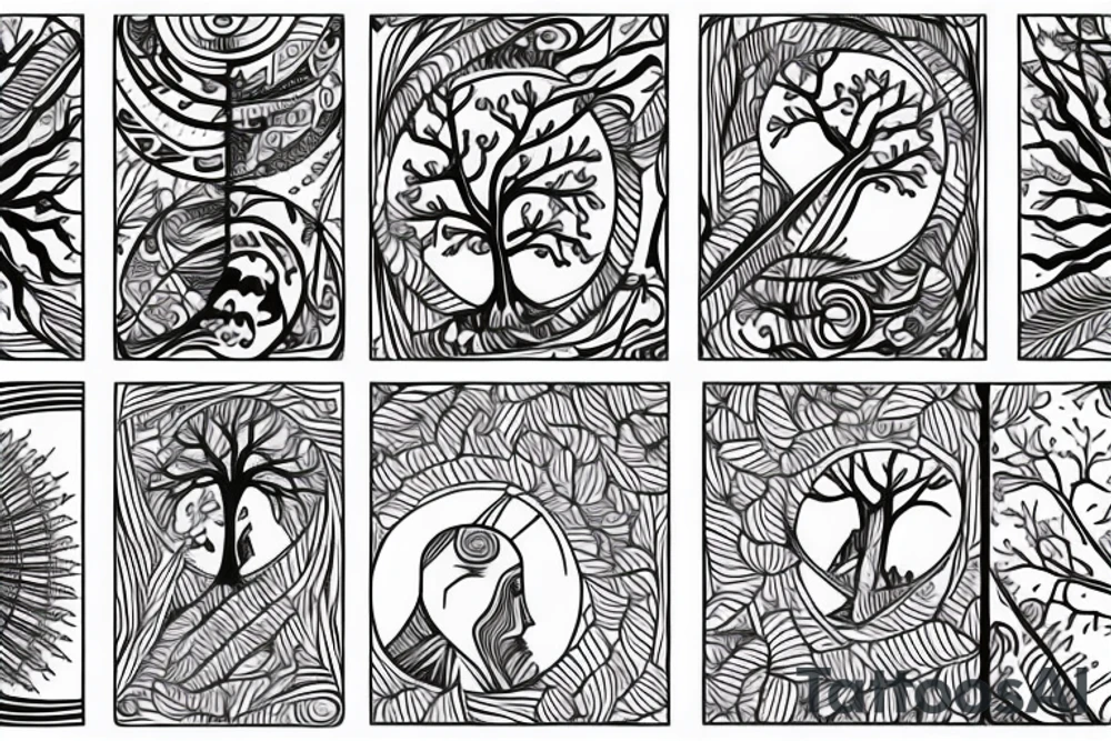 sakura tree tattoo idea