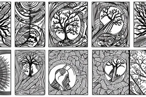 sakura tree tattoo idea