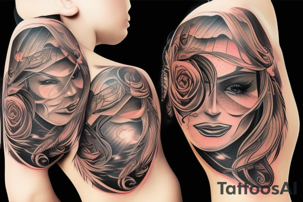 sunset tattoo idea