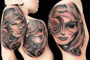sunset tattoo idea