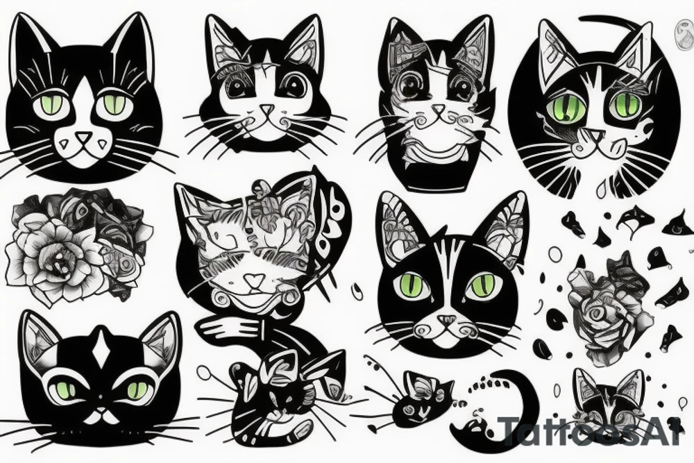cat-astranaut tattoo idea