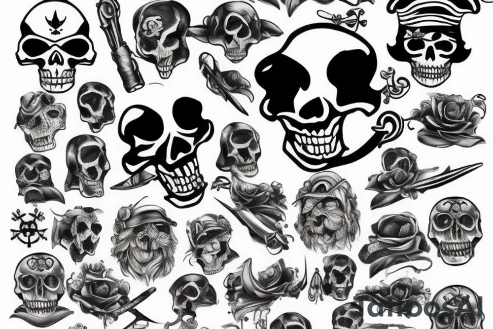 Pirate theme tattoo idea