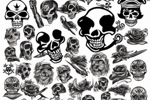 Pirate theme tattoo idea