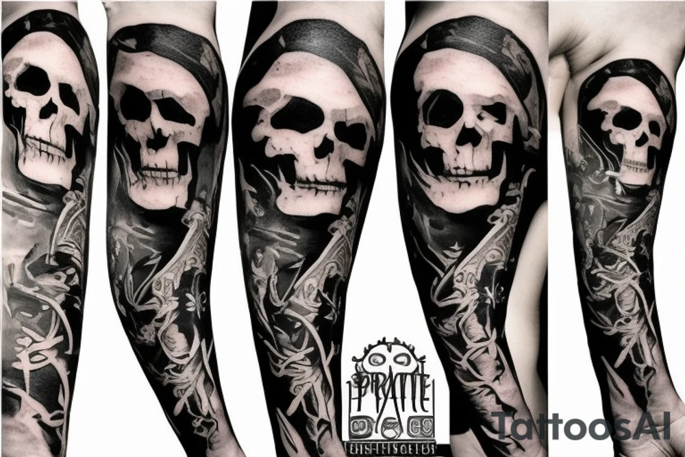 Pirate theme tattoo idea
