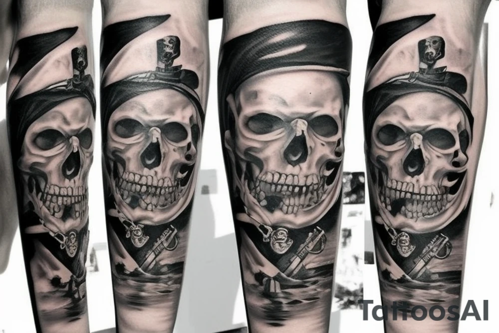Pirate theme tattoo idea