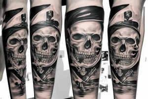 Pirate theme tattoo idea