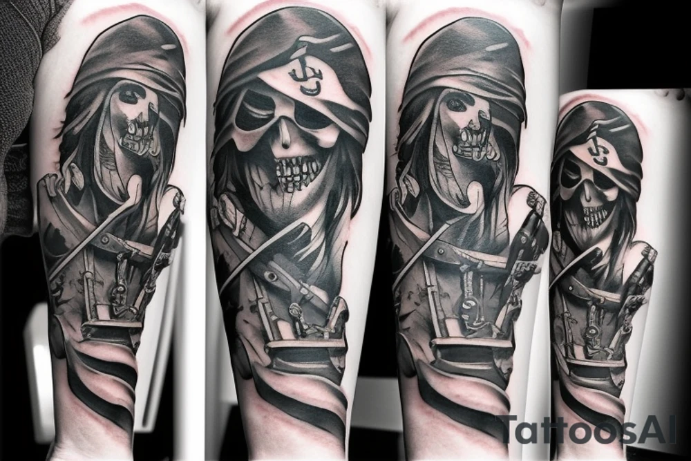 Pirate theme tattoo idea