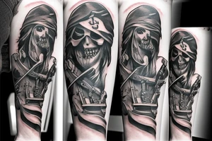 Pirate theme tattoo idea