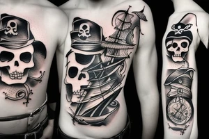 Pirate ship tattoo idea
