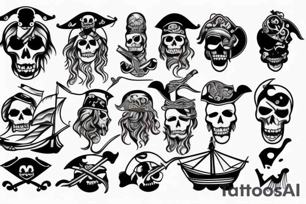 Pirate ship tattoo idea