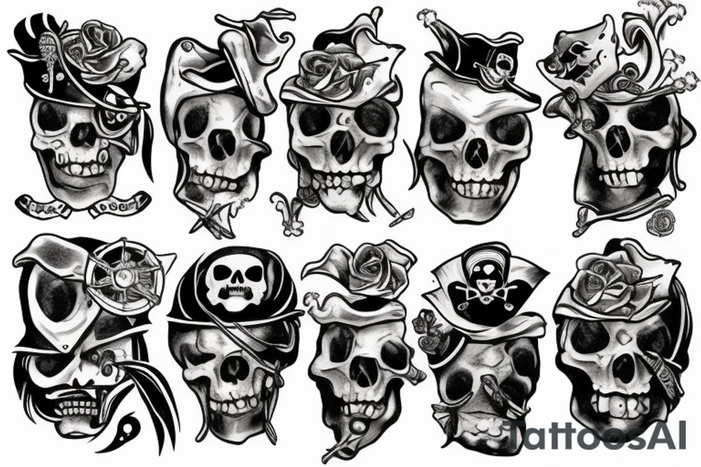 Pirate ship tattoo idea