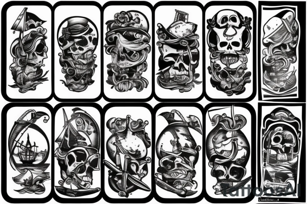 Pirate ship tattoo idea