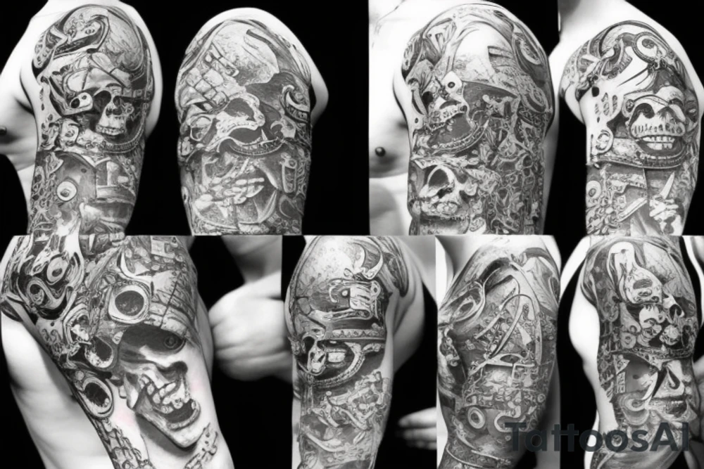 Pirate treasure tattoo idea