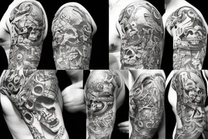 Pirate treasure tattoo idea