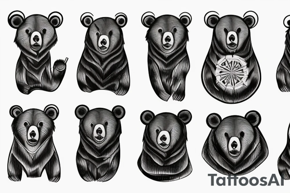 bear tattoo idea