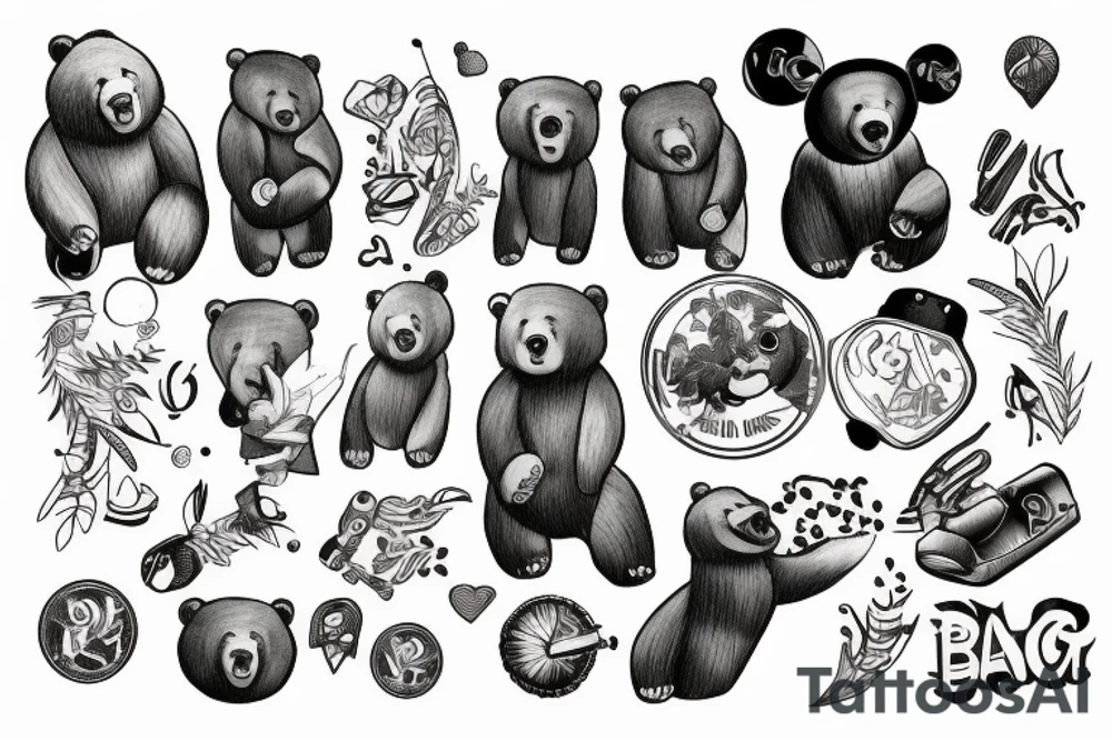 bear tattoo idea