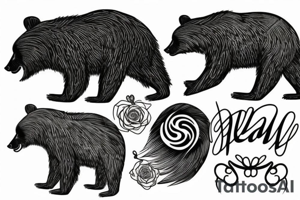 bear tattoo idea