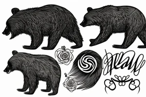 bear tattoo idea