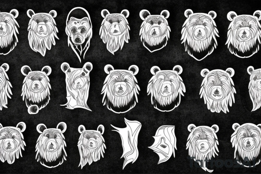 bear tattoo idea