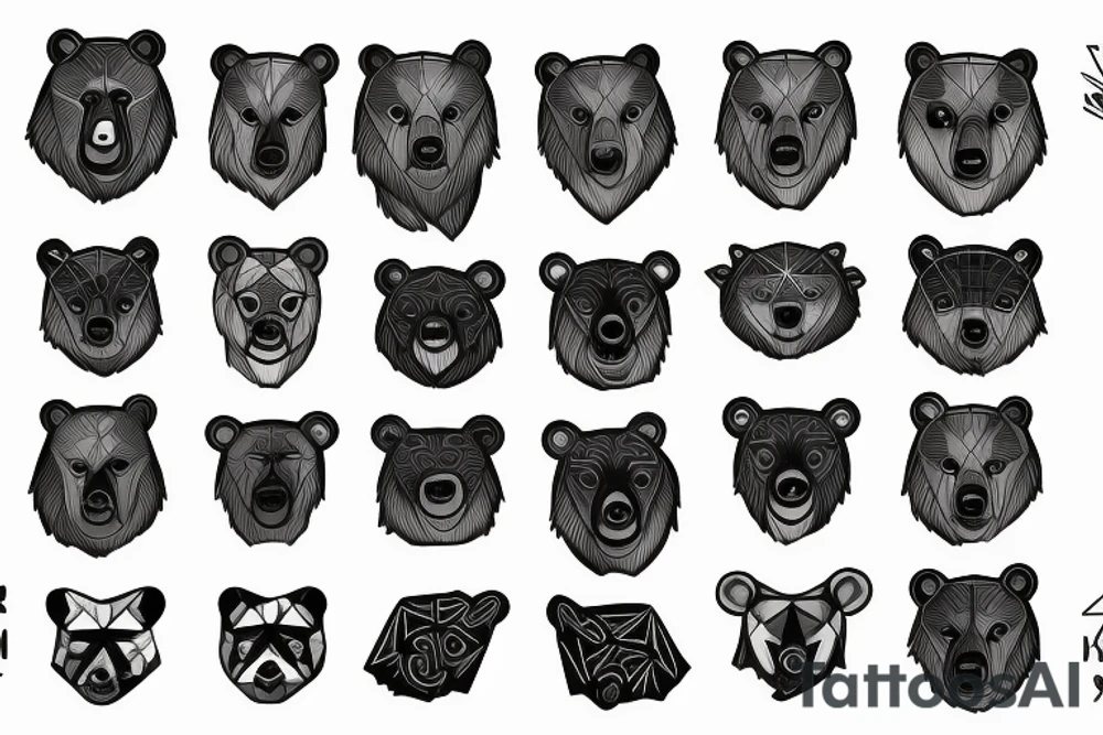 bear tattoo idea
