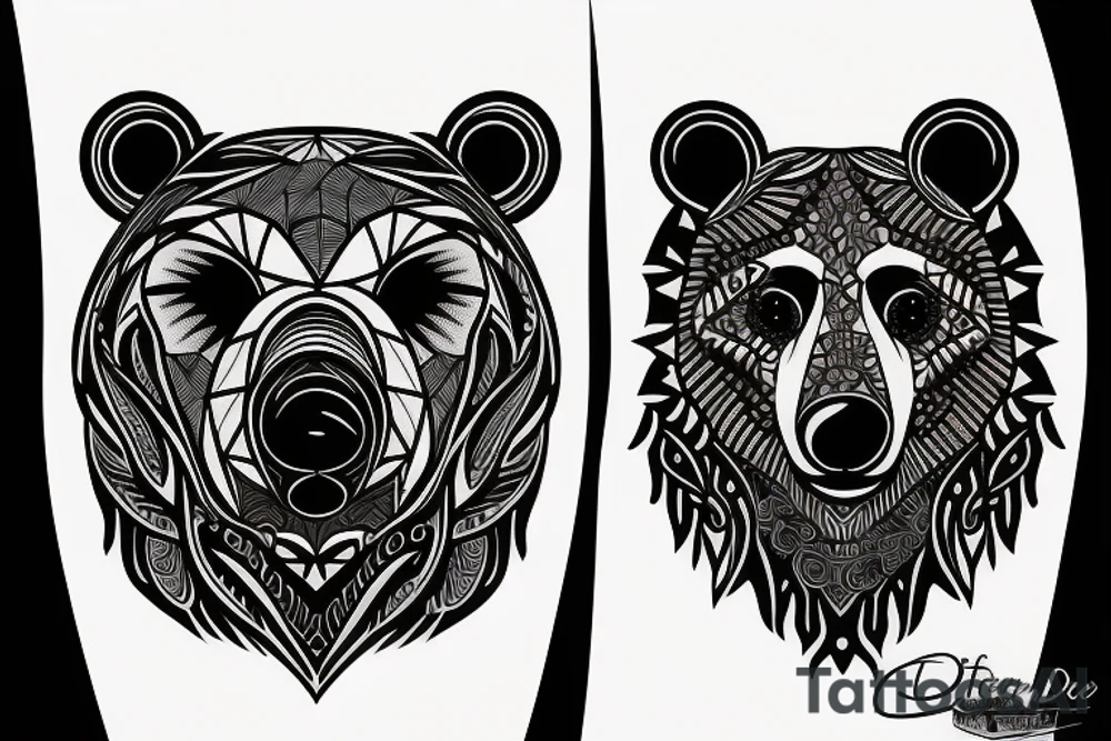 bear tattoo idea