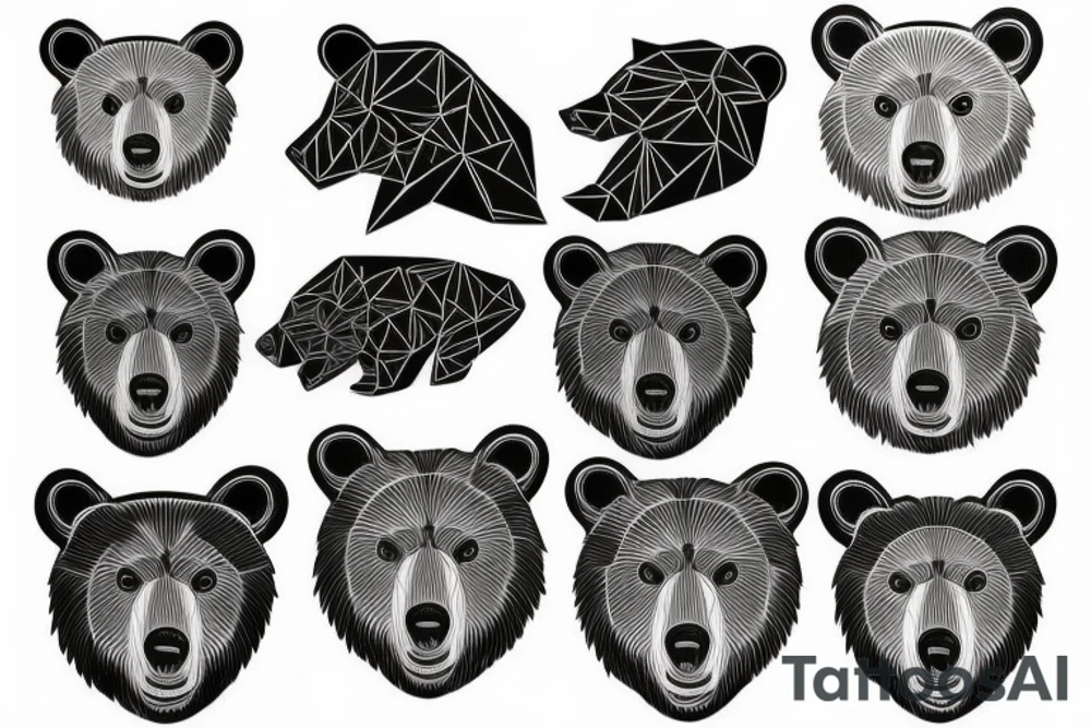 bear tattoo idea