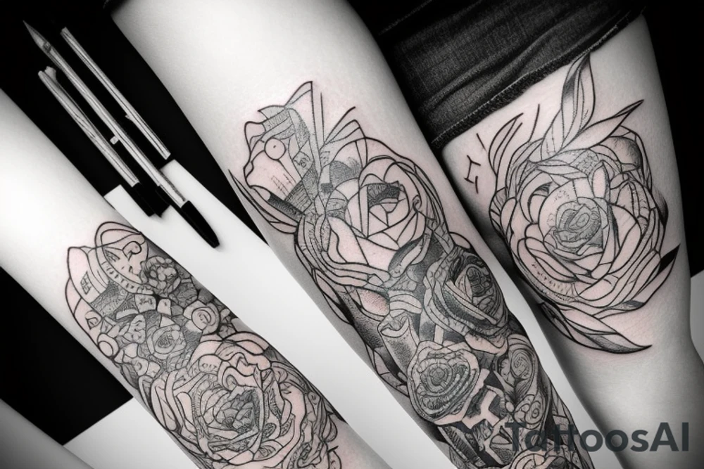 Tatto on the knee tattoo idea