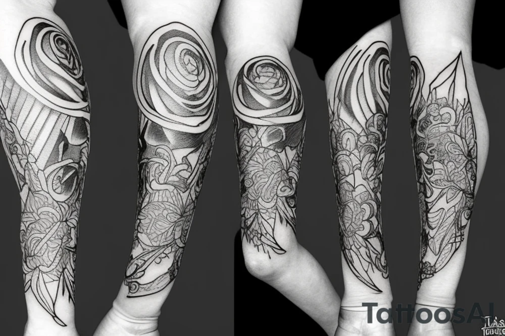 Tatto on the knee tattoo idea