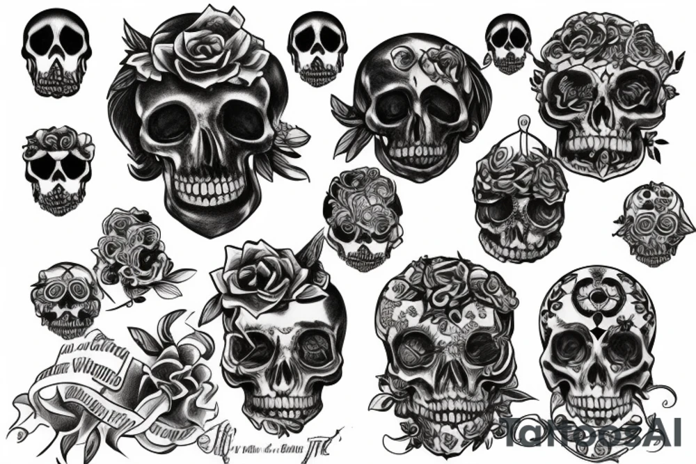 phrase 
memento mori tattoo idea