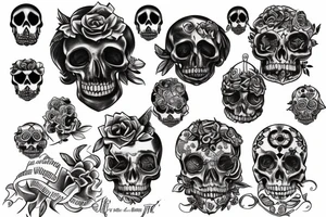 phrase 
memento mori tattoo idea