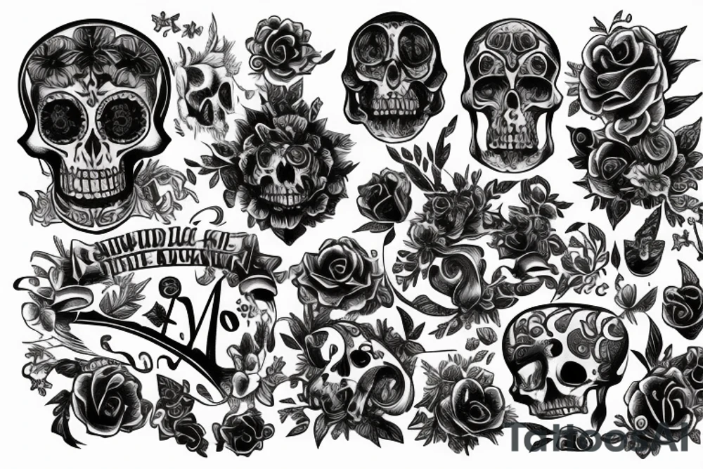 phrase 
memento mori tattoo idea