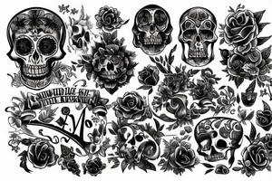 phrase 
memento mori tattoo idea