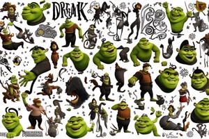 Dreamworks Shrek tattoo idea