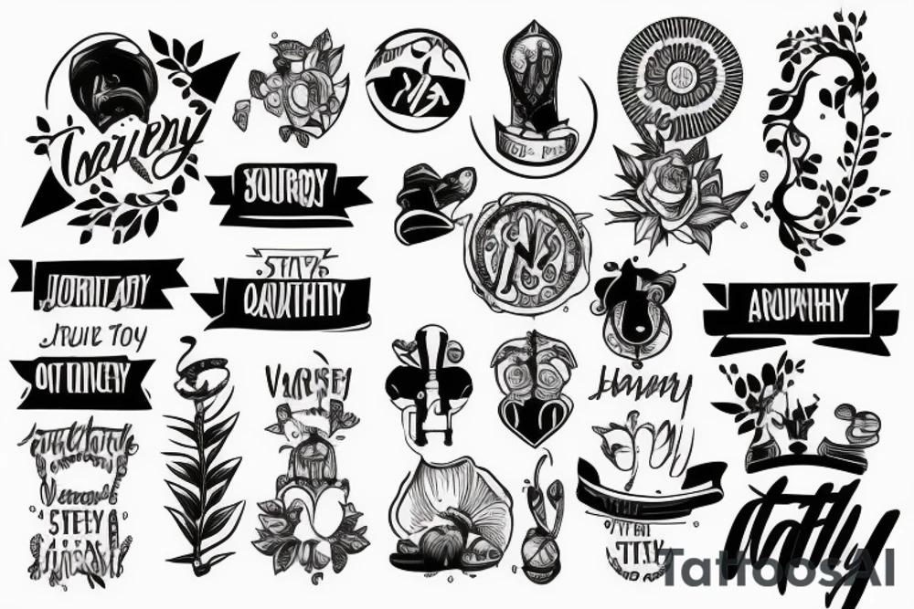 My journey to stay healthy tattoo idea