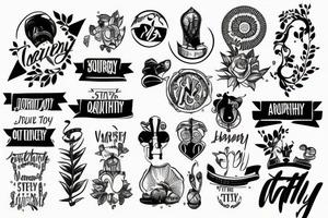 My journey to stay healthy tattoo idea